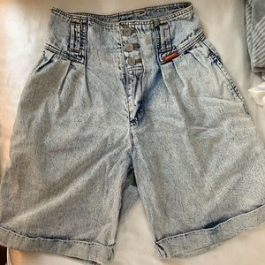 Vintage Jordache Acid Wash High-Waisted Shorts